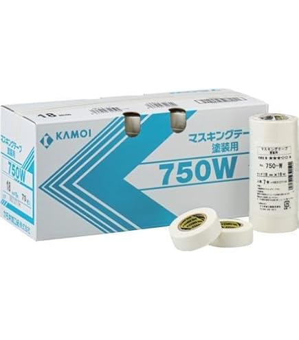 Amazon.co.jp: カモ井 マスキングテープ塗装用 NO．750W